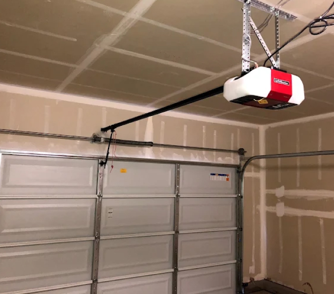 garage door spring and garage door opener