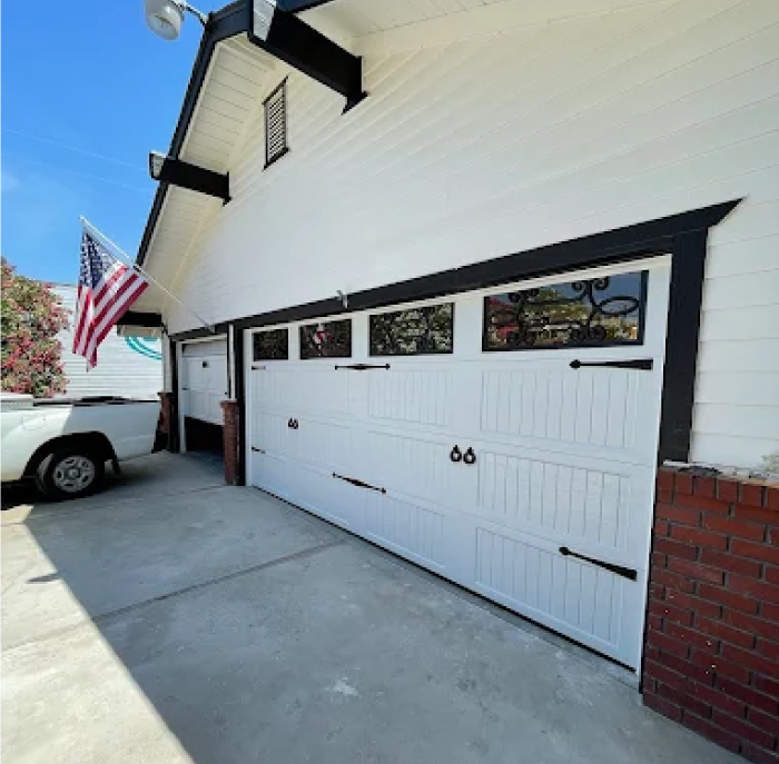 New and durable garage door after Garage door spring replacement in Selma, CA